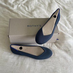 NWT Navy Blue Rothys size 8